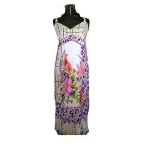 Vasna multi colored floral maxi dress